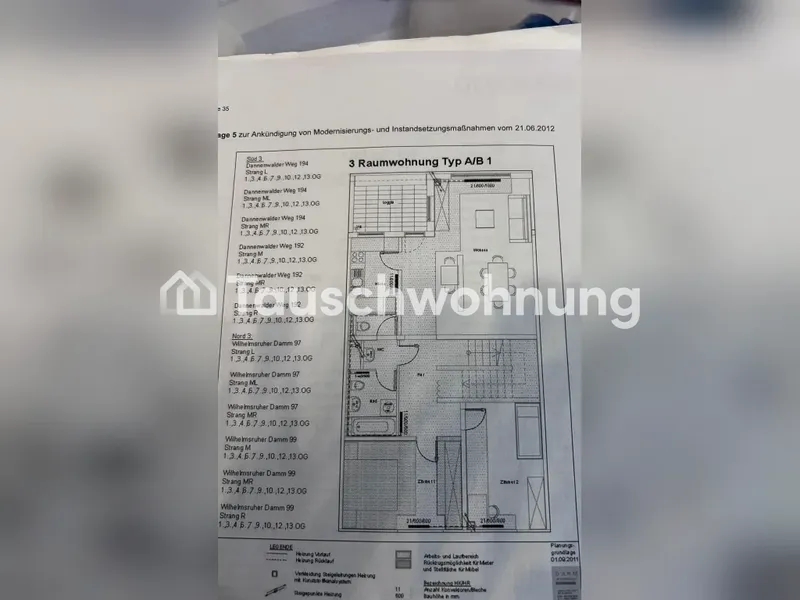 Tauschwohnung: Tausche meine 3-Zimmer-Wohnung in Berlin Reinickendorf — photo 1